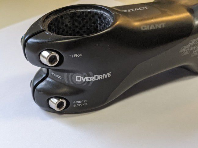 $320, Giant SLR Carbon Stem Contact OD2 - 100mm  8°