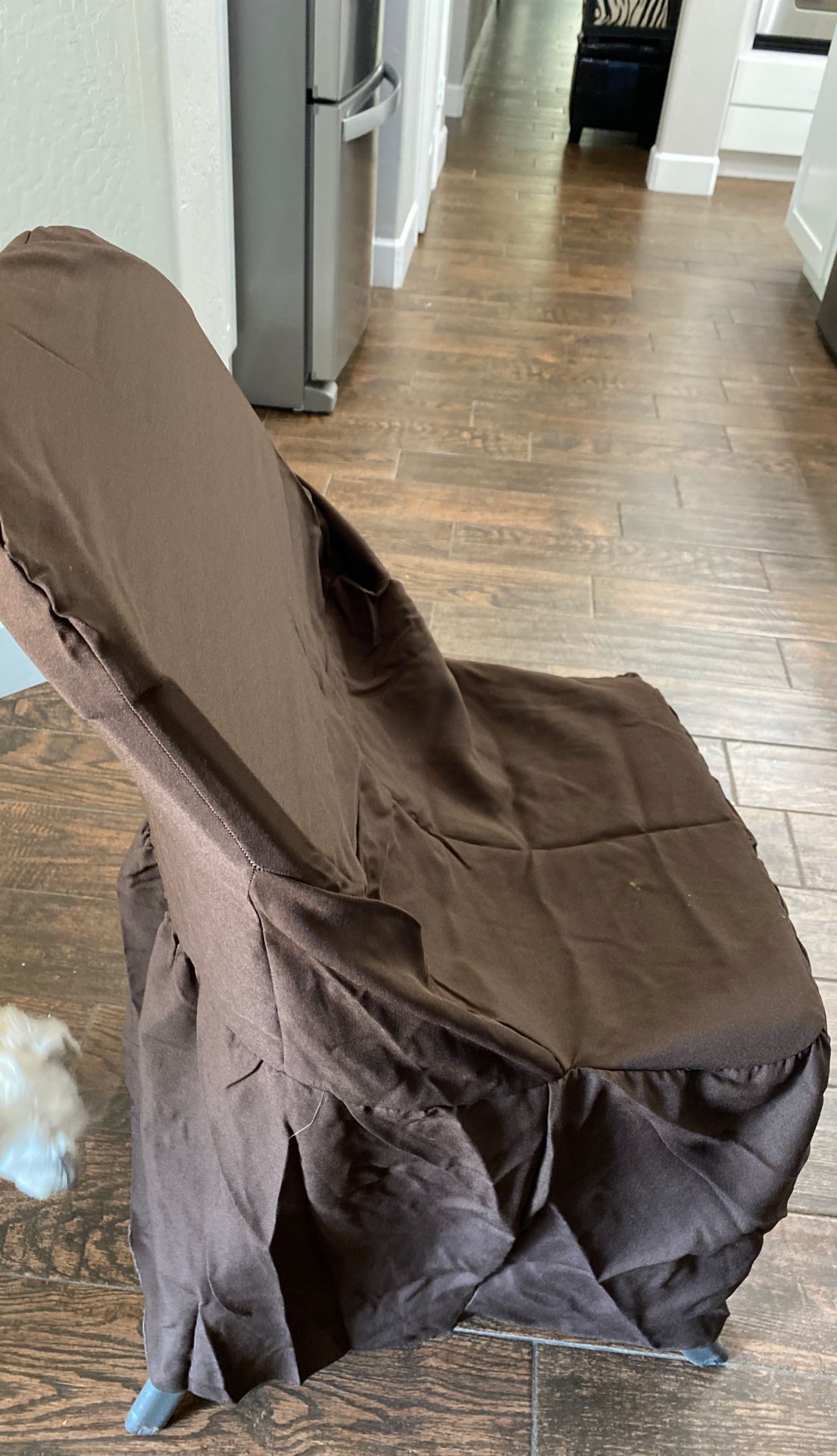 Brown Fabric Chair Covers