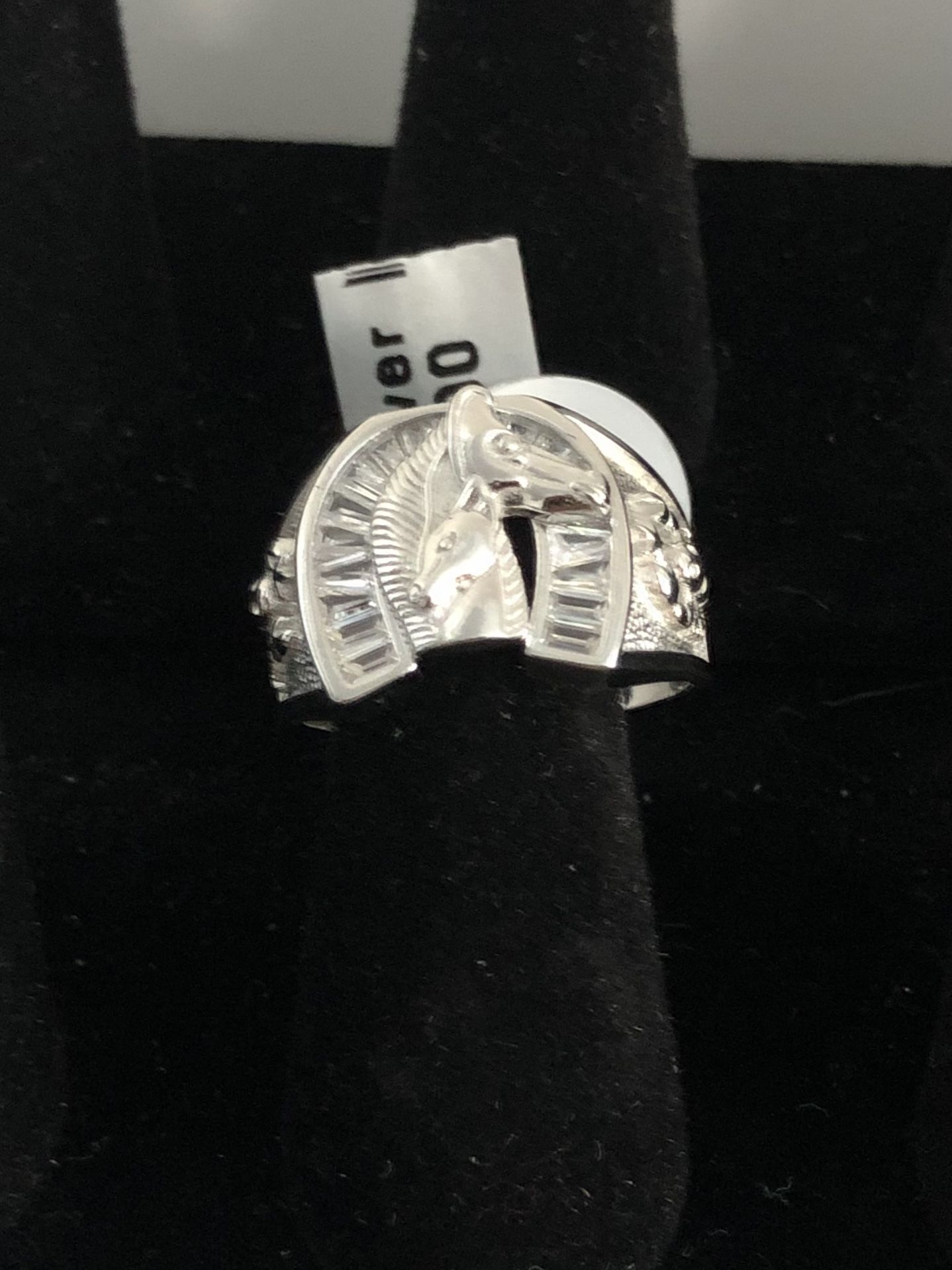 silver ring 9.25 number 10 for men