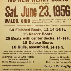 1956 Henry Boat Poster  Thumbnail