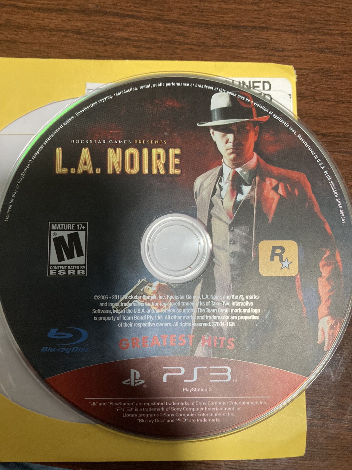 LA Noire PS3 Game