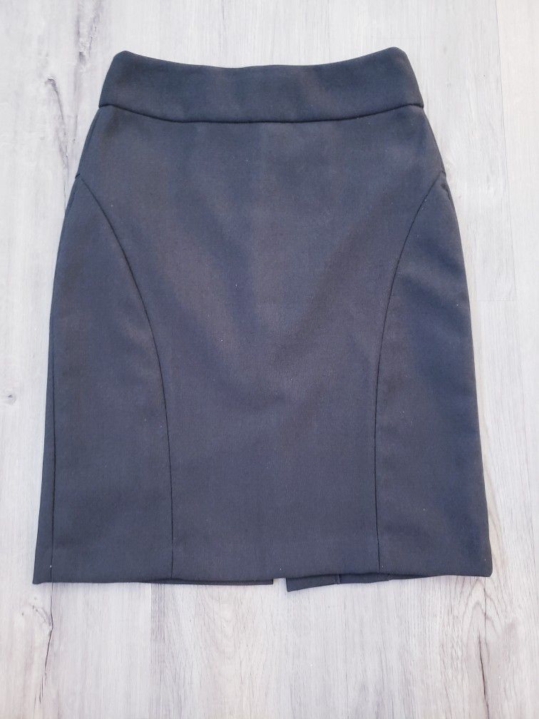 Banana Republic Gray Pencil Skirt Satin Lined Size Small 0