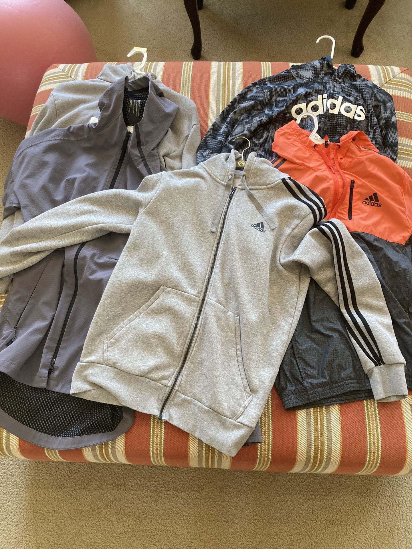 5 Adidas Jackets Size S And M