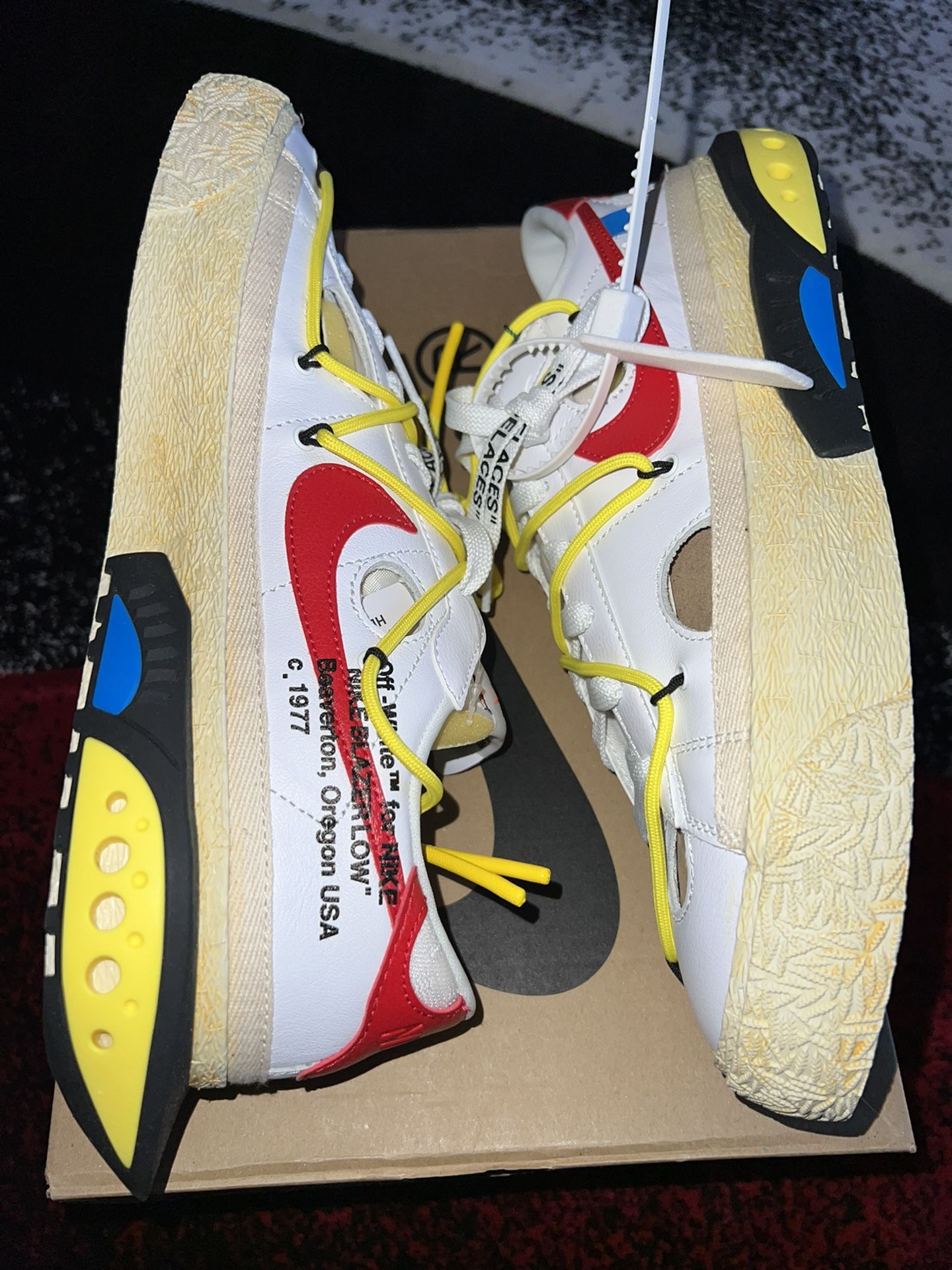 Brand New Off-White blazer low sz.11.5 w/receipt