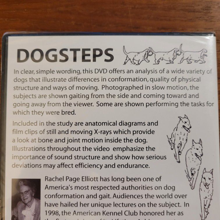 Dogsteps DVD What To Look For In a Dog 1998 65 Min Rachel Page Elliott