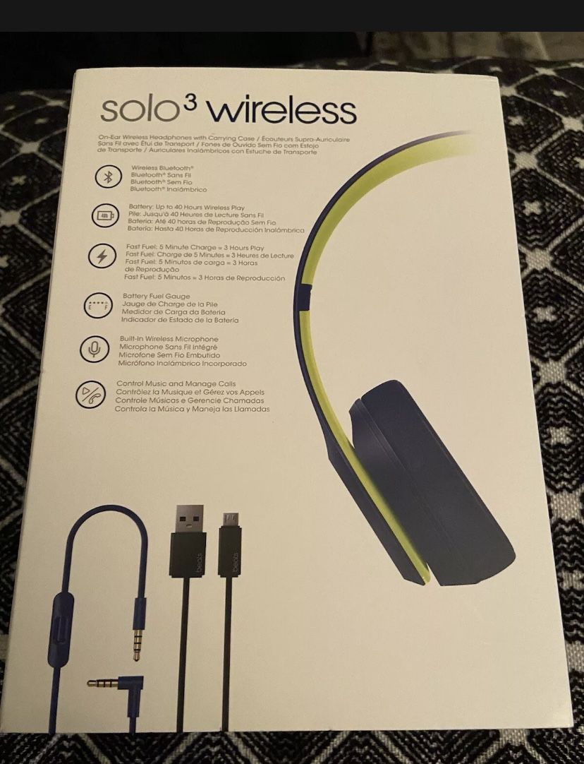 Beats Solo 3 Wireless Pop Collection (Indigo color)