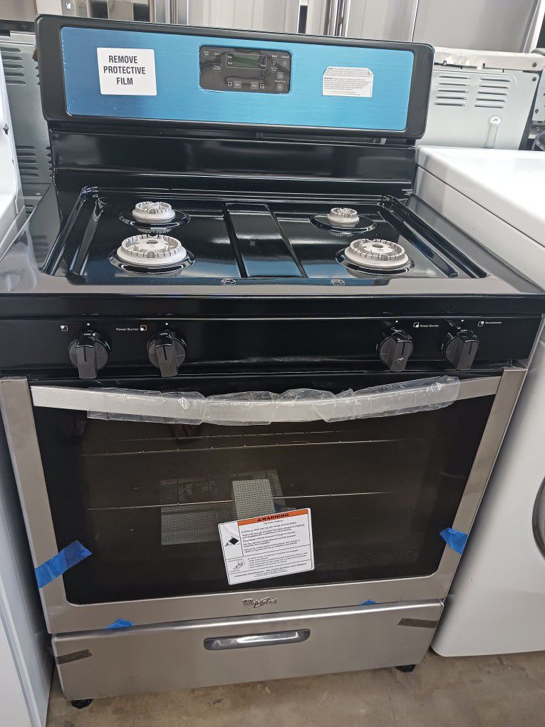Whirpool 30" Gas Stove New In Excellent Condition With Four Monts Warranty 
