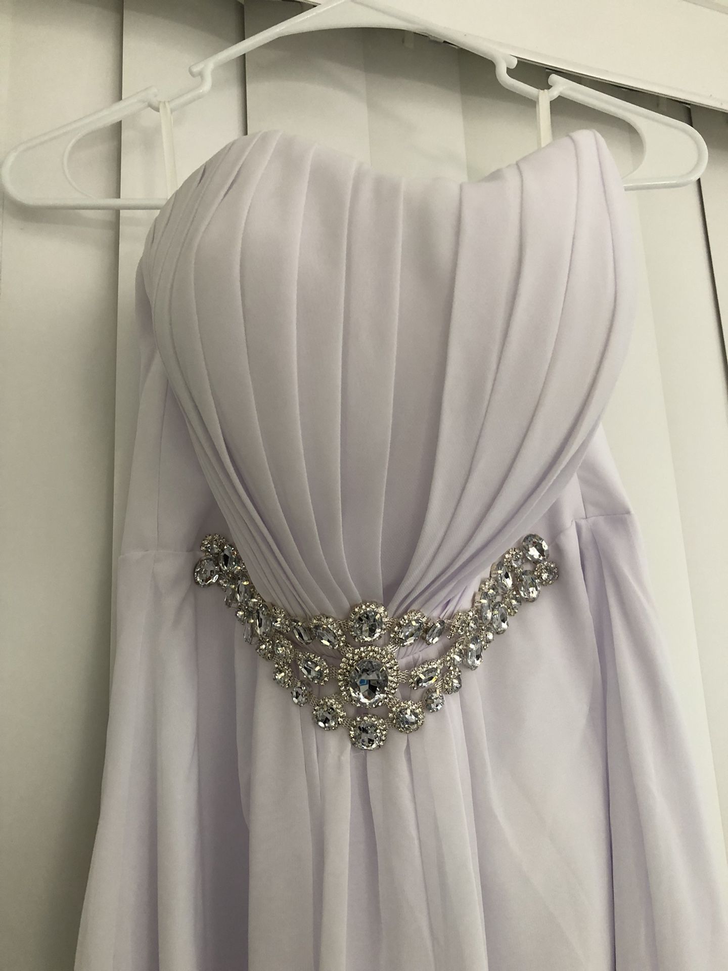 White Strapless Dress
