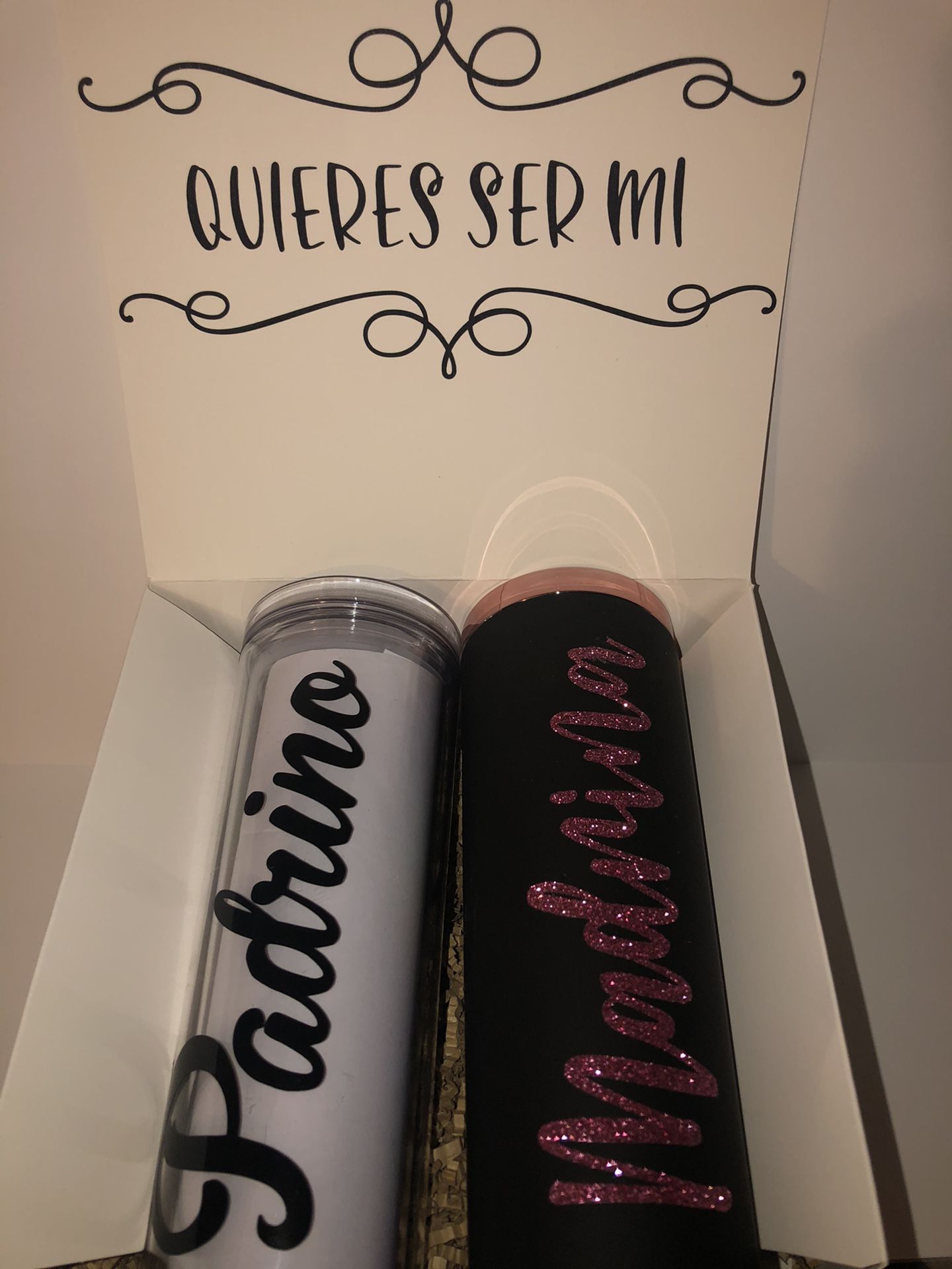 Godparent Proposal Box/ Madrina Padrino Caja De Regalo