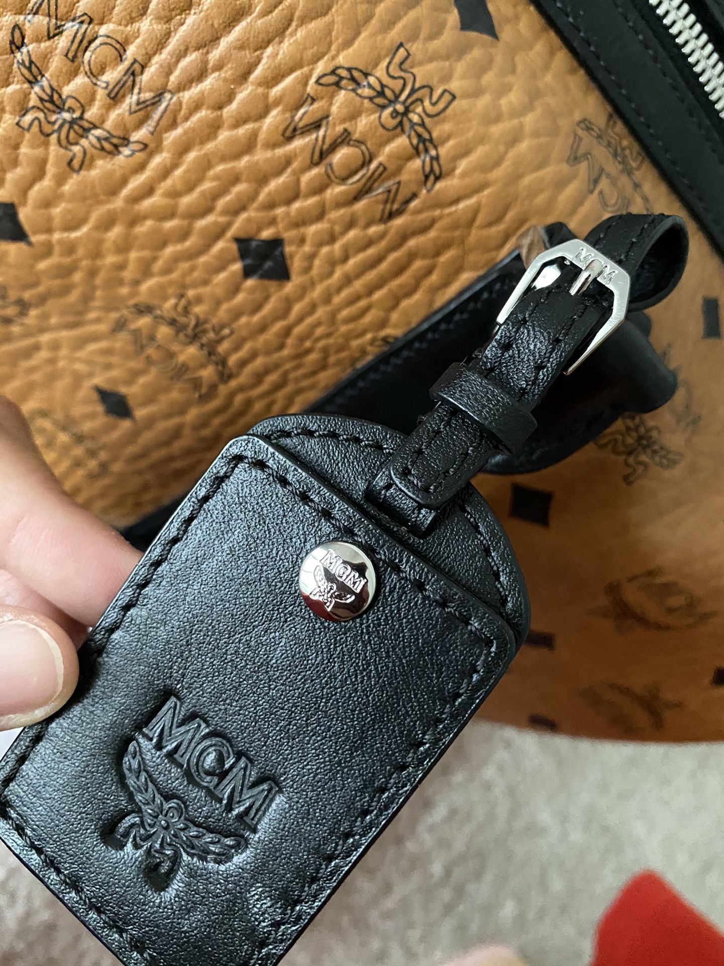 Authentic MCM Leather Traveler Weekender Medium Bag