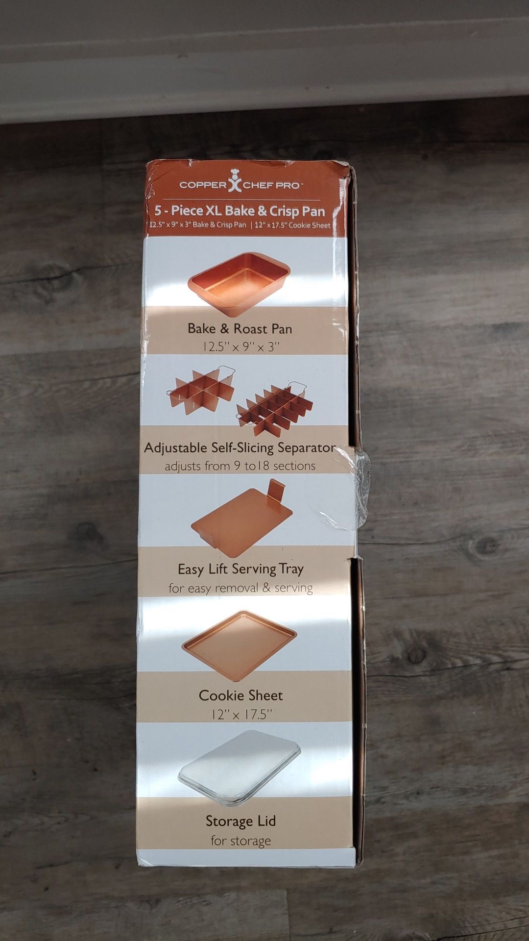 Copper Chef Pro 5- Piece XL Bake & Crisp Pan