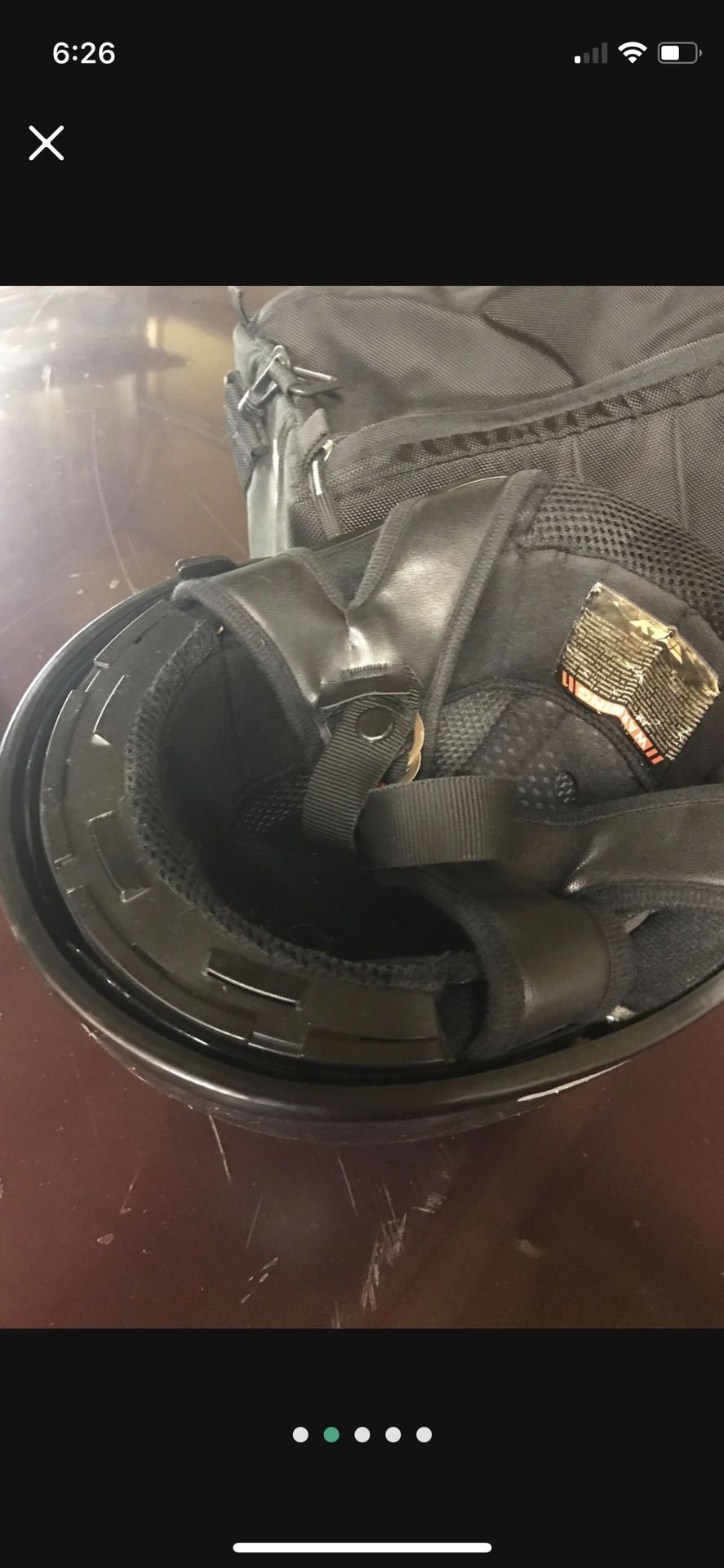 Honda ruckus bag and helmet
