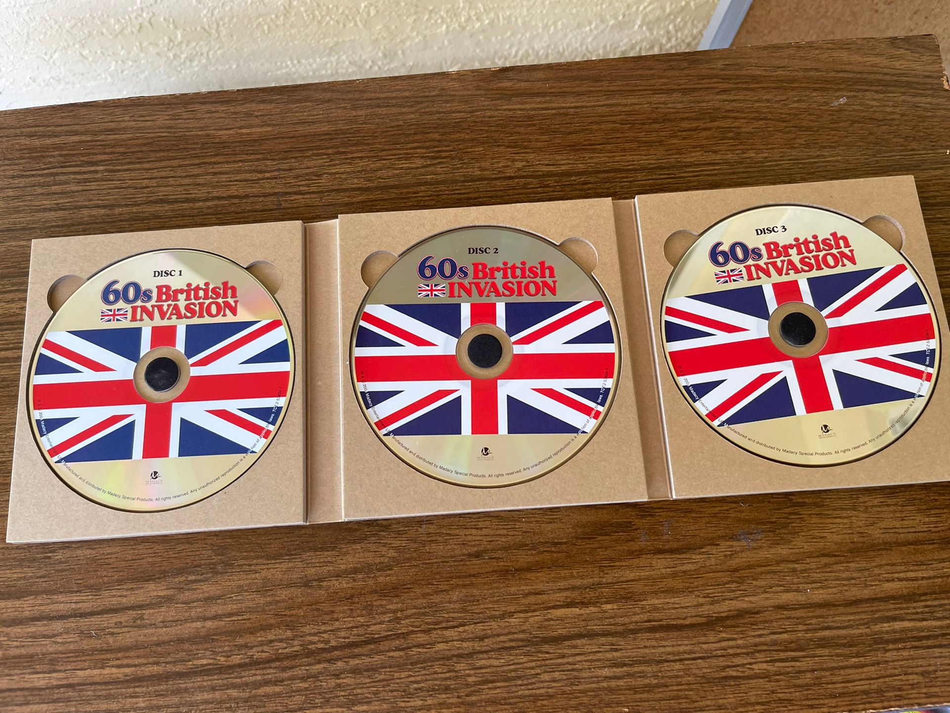 60s BRITISH INVASION SONGS IN 3 DVD’s