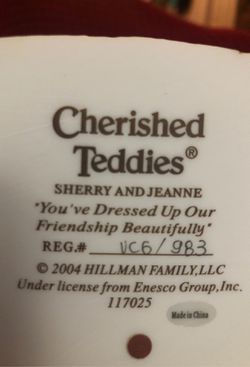 Cherished Teddies You’ve dressed up our friendship beautifully Thumbnail