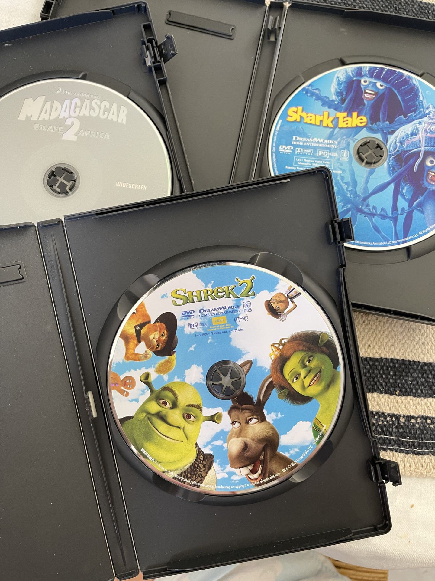 3 DreamWorks DVD Movies 