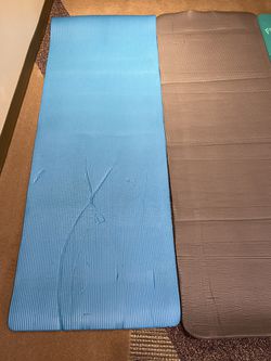 THREE (3) LARGE, THICK EXERCISE / WORKOUT / YOGA MATS - price for ALL THREE (3) TOGETHER is firm Thumbnail