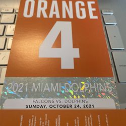 Miami Dolphins Orange Parking Pass Send Offers  Thumbnail