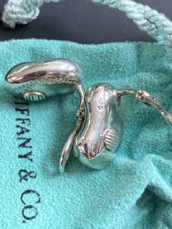 Tiffany’s Perretti Sterling bean clip earrings Thumbnail