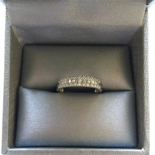 Zales Diamond Band 10K White Gold