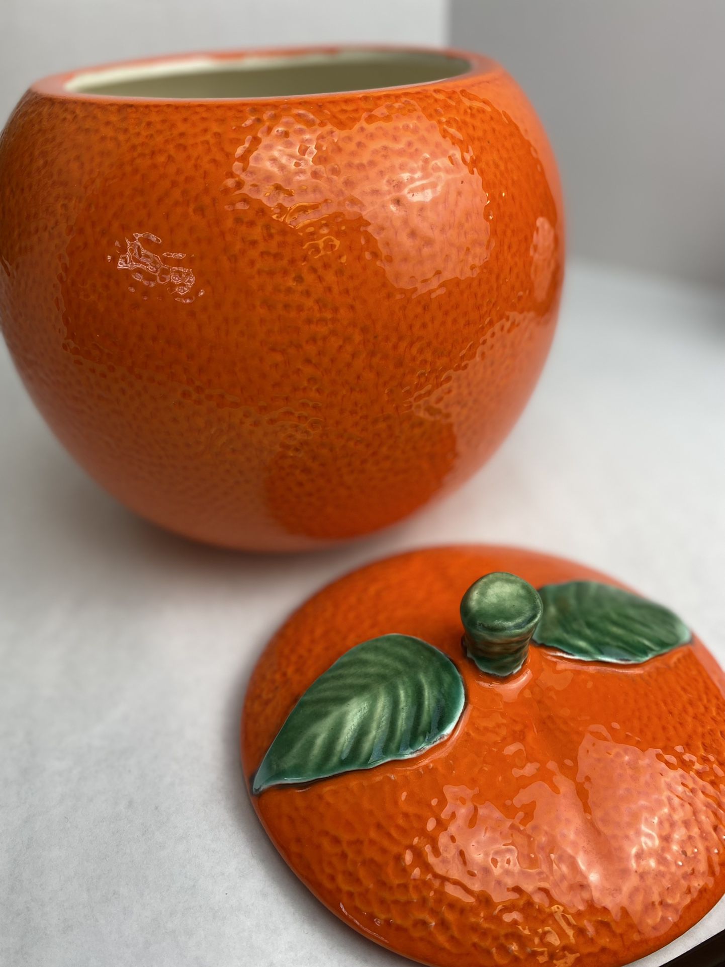 Vintage Orange Cookie Jar 🍊