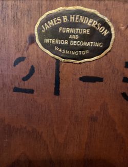 Beautiful Solid Wood Vintage James Henderson Chest Thumbnail