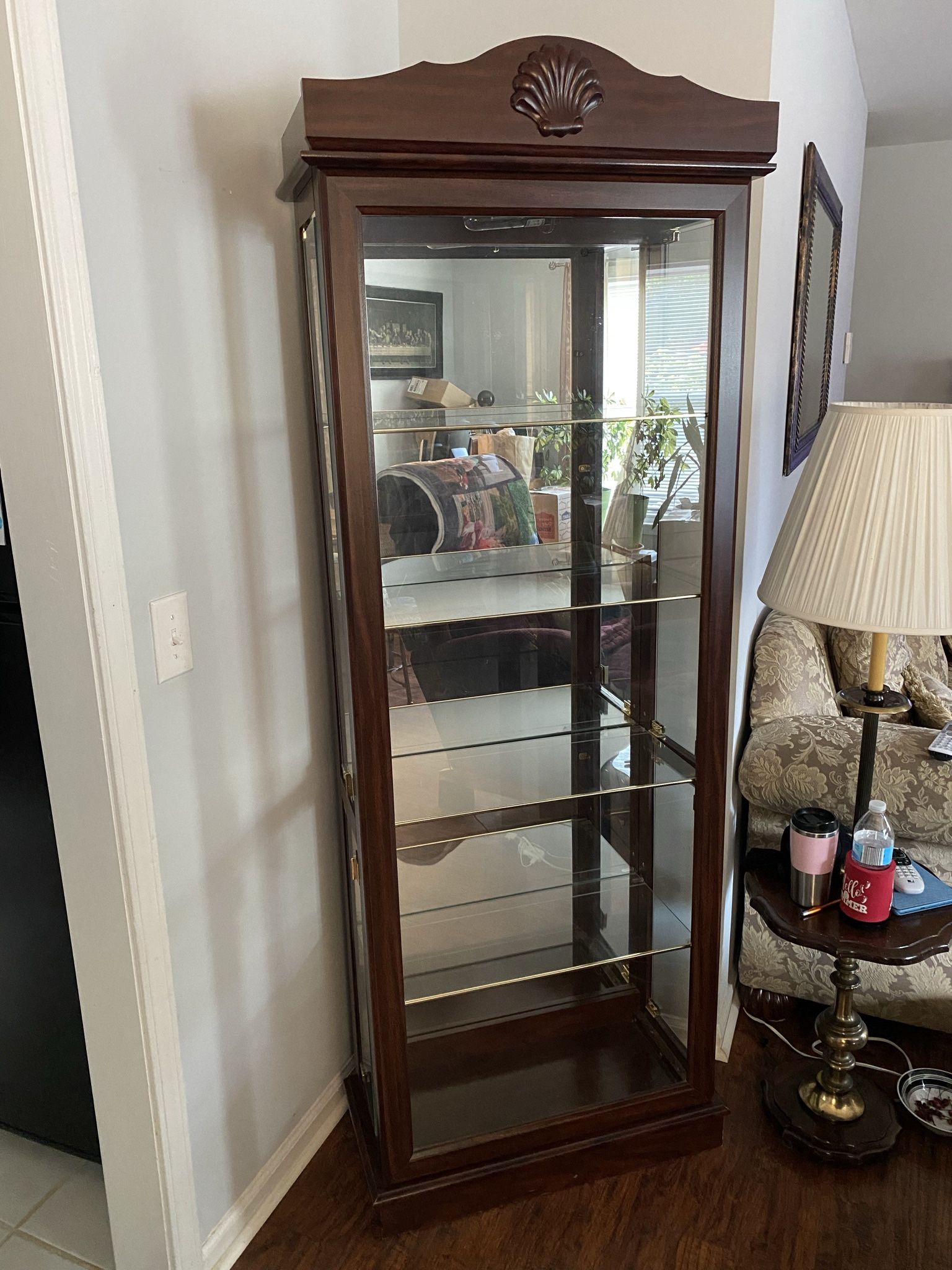 Living Room Set: End Table, Coffee Table, & China Cabinet