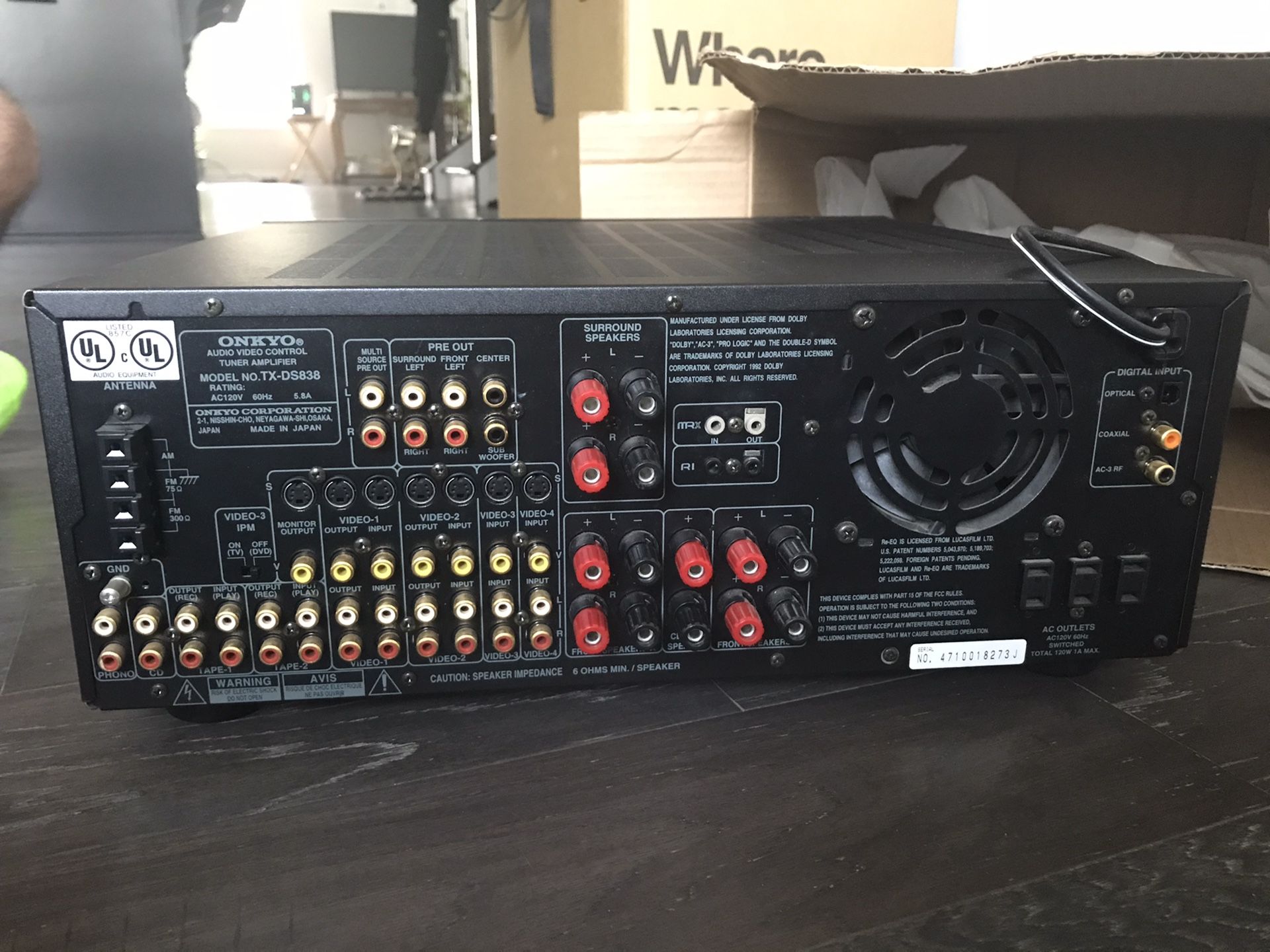 Onkyo Receiver with Bluetooth