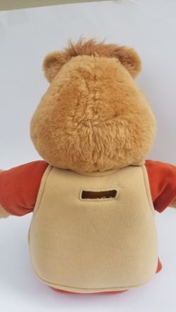 Vintage Teddy Ruxpin 1985 Plush Bear With Tape Thumbnail
