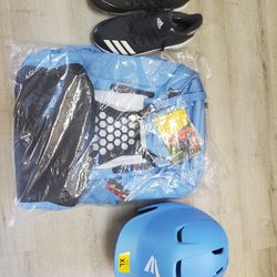 Softball backpack,  helmet,  cleats Thumbnail