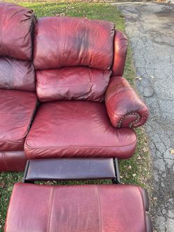 Leather 3 Seat Couch Thumbnail