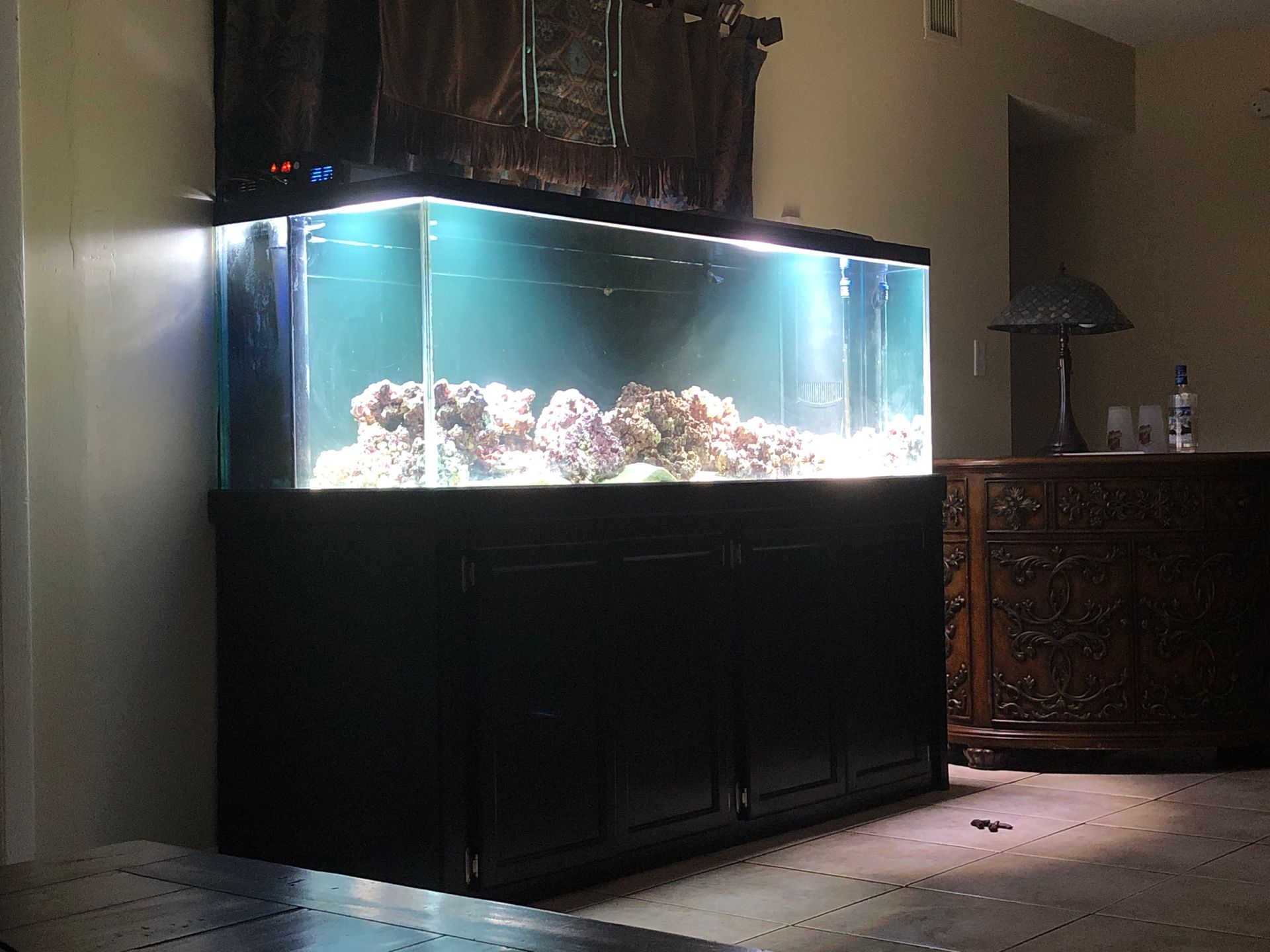 Wow! 6 foot 180 gallon drilled reef-ready glass aquarium for Sale in ...