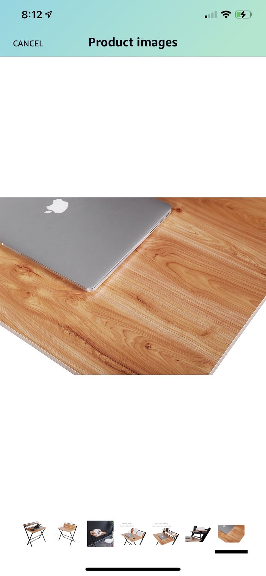 Folding Oak Finish Desk