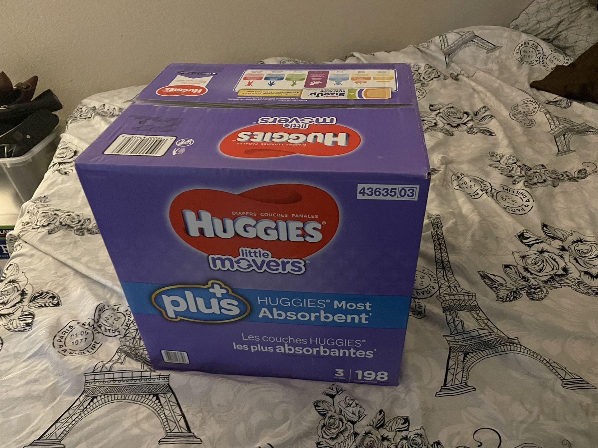 Huggies - Lil Movers - Size 3 Diapers - 198 Ct