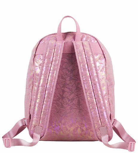 BODHI Light Pink Glittery Geometric Large Backpack