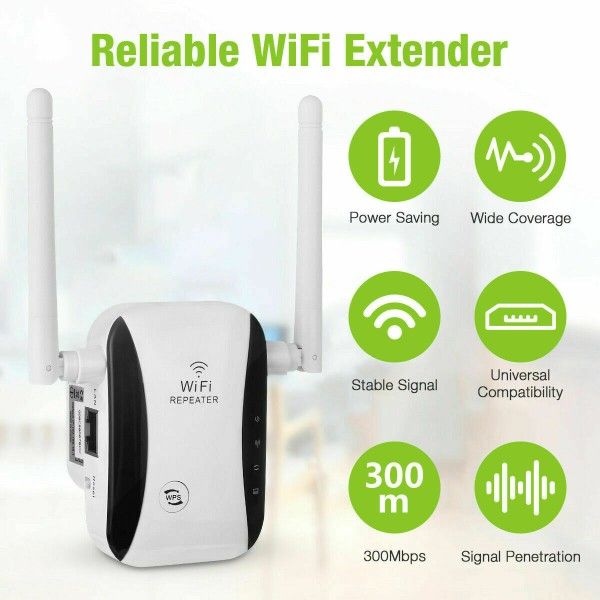 WiFi Range Extender Internet Booster Network Router Wireless Signal Repeater