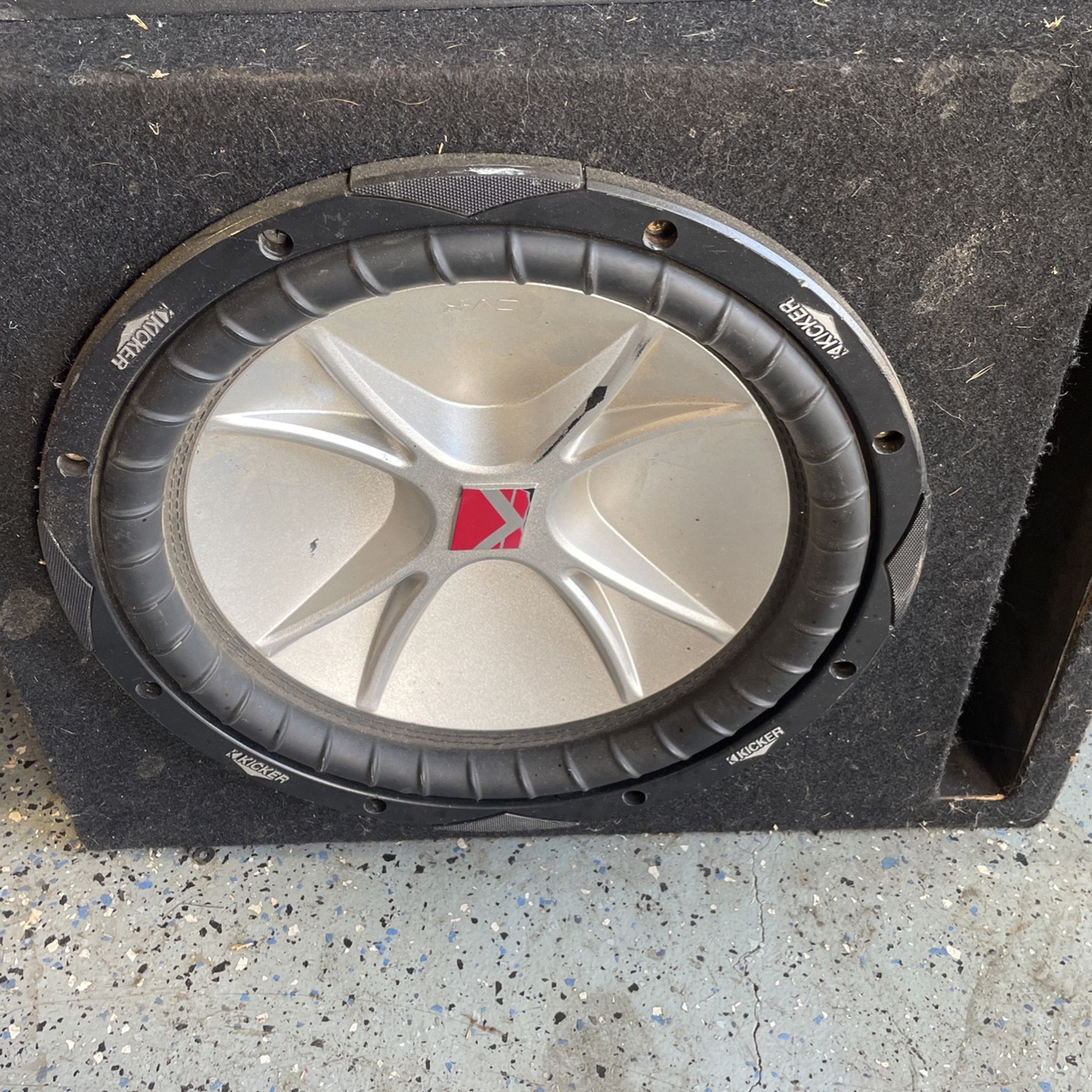 Pioneer thousand watt amp and kicker subwoofer inbox for Sale in Oak