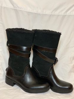COACH Zena Leather Winter Boot Size 8B Thumbnail