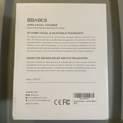 EZBASICS Ionic Facial Steamer Bonus 5-Piece Stainless Steel Skin Kit Included *Brand New Thumbnail
