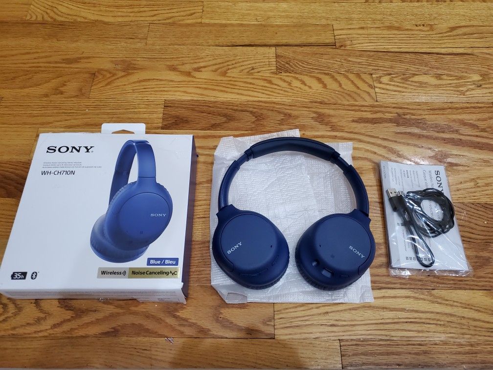 Sony Noise Canceling Headphones WHCH710N: Wireless Bluetooth Over The Ear Headset with Mic for Phone-Call and Alexa Voice Control