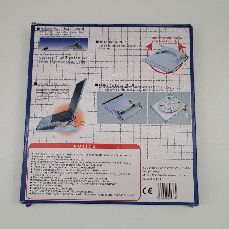 Notebook Holder Size A4. B5 Rotate 360 Adjustable Angle New!