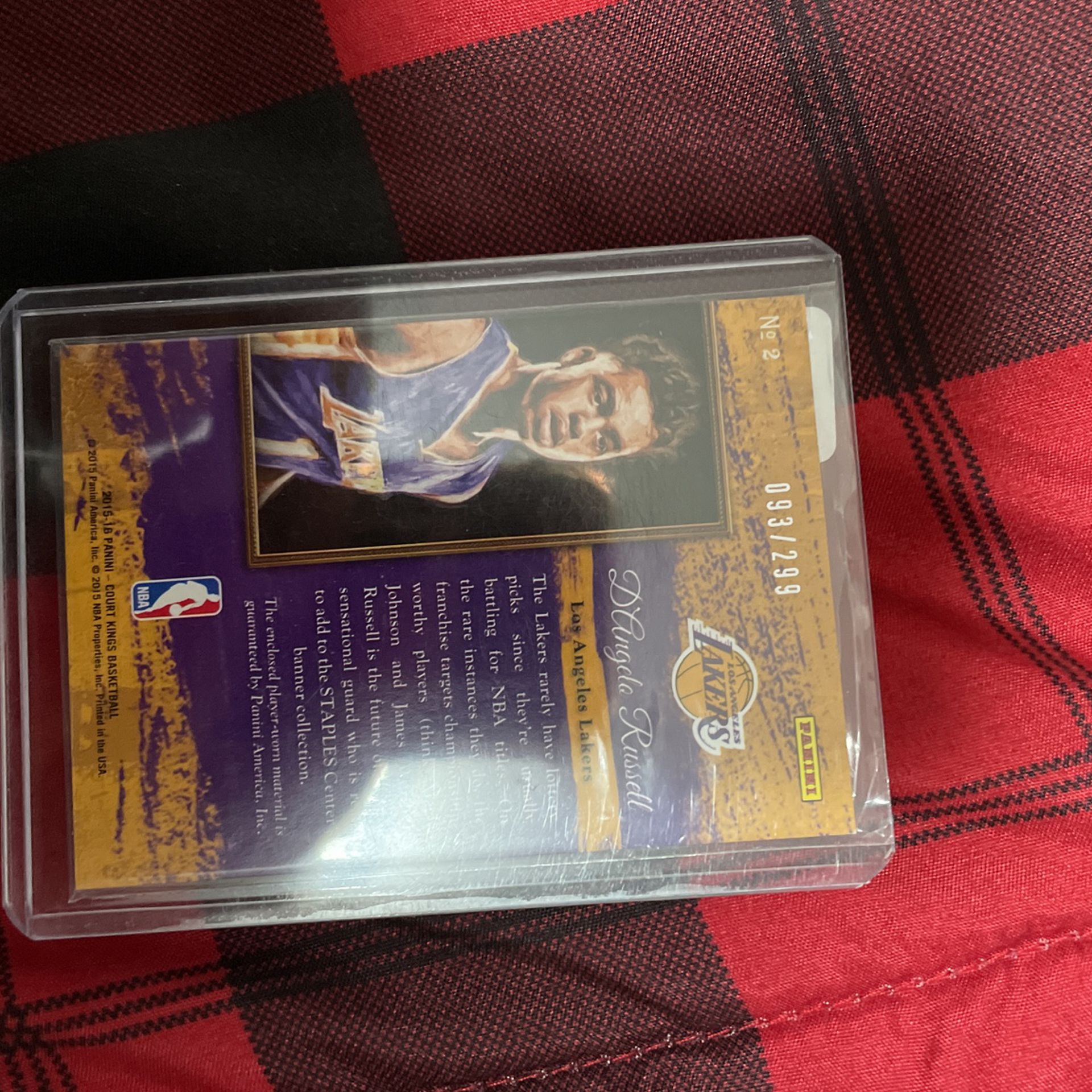 Deangelo Russell Rookie Patch Card