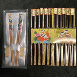 Set of 10 Chopsticks & Set of 2  Thumbnail