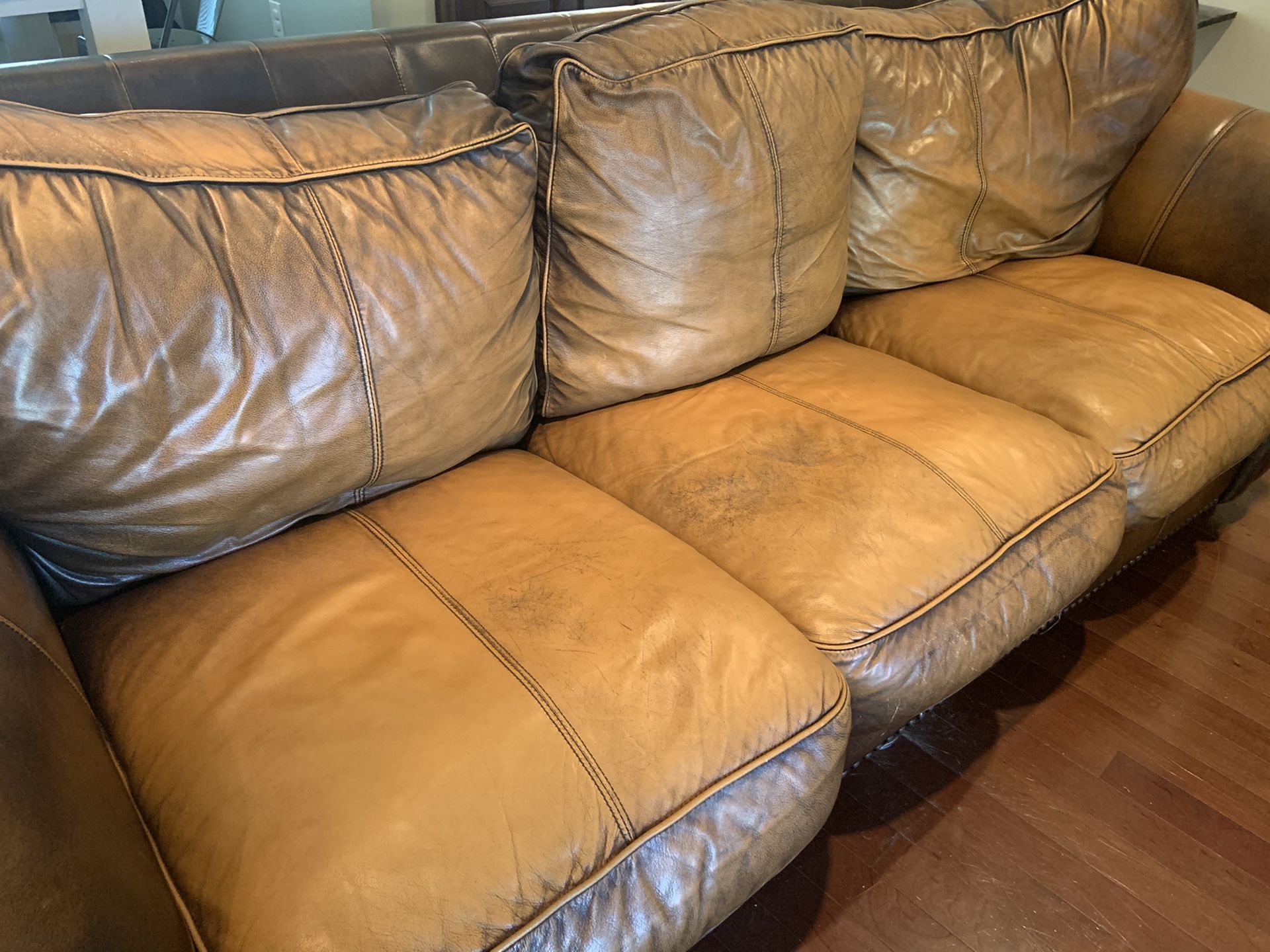 Leather sofa