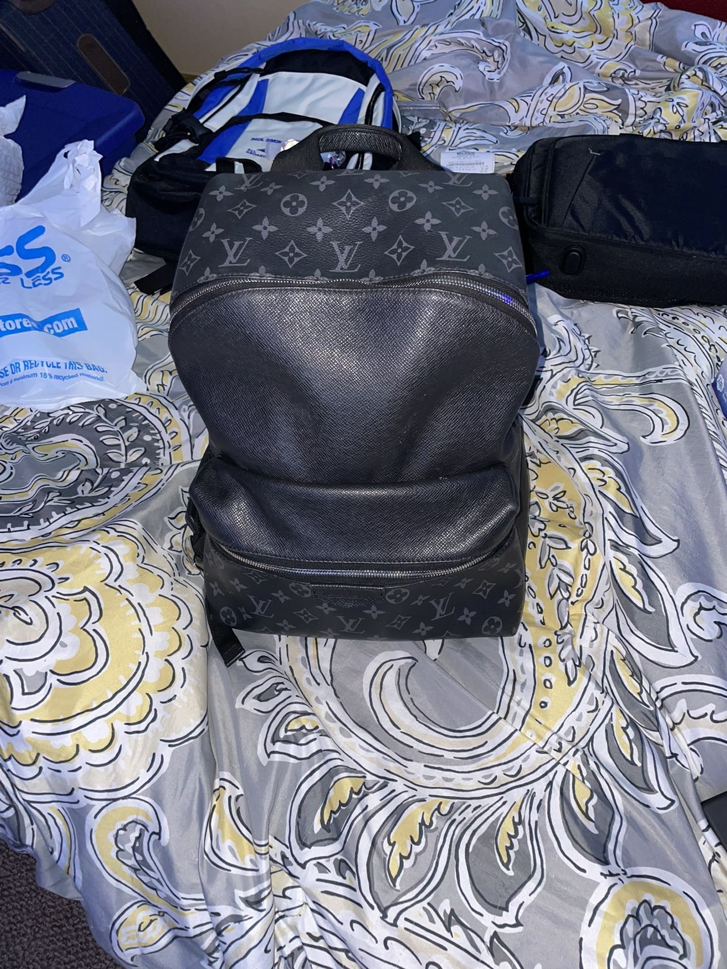All Black Louis Vuitton Backpack