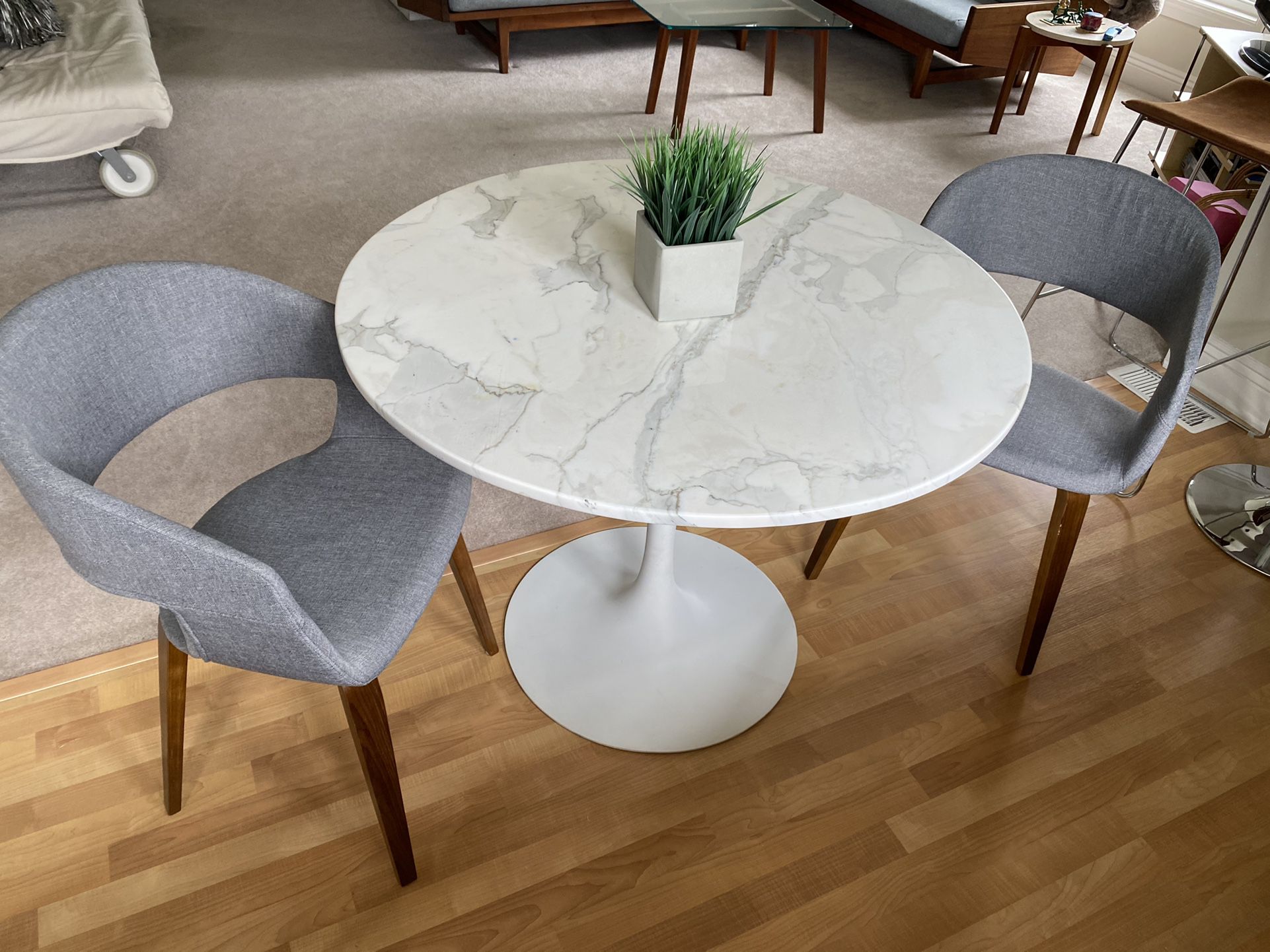 Tulip Genuine Marble Dining Table 