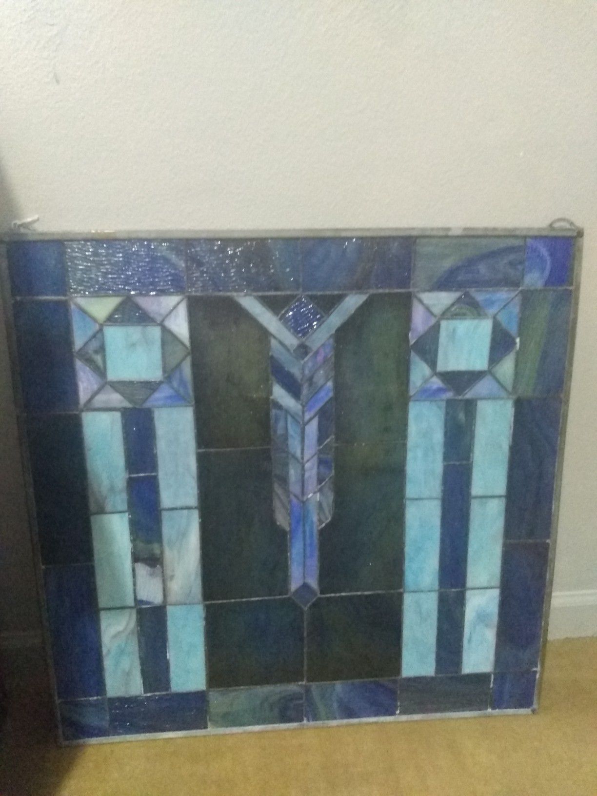 33x24-in stained glass hanging