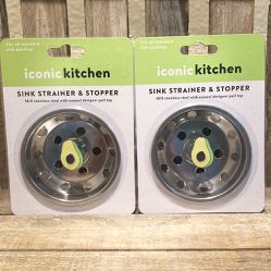 Avocado Sink Strainers & Avocado Sink Stoppers Set Of 2, Sink Strainer & Stopper Thumbnail