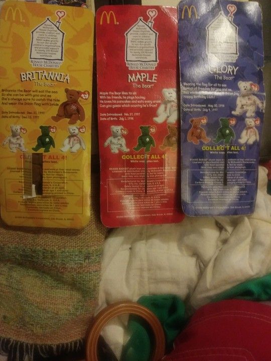 1993 McDonald's Beanie Babys Rare With Errors