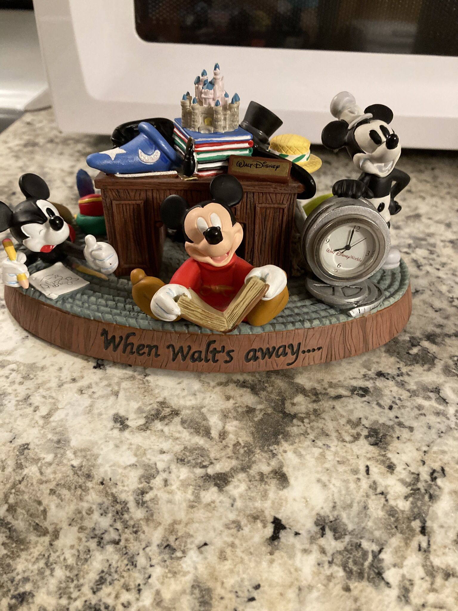 Disney When Walt’s Away…. Desk Clock