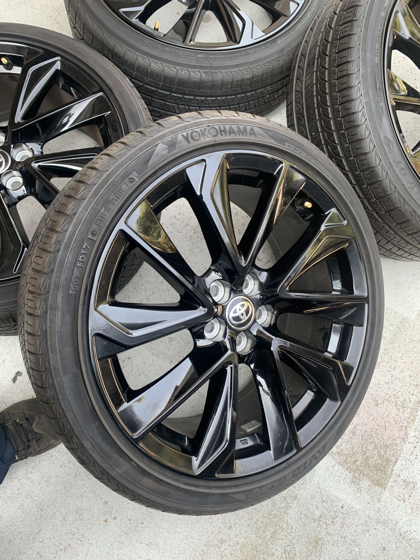 Toyota Corolla Rims And Tires 18” Original OEM Wheels Rines De Corolla New Gloss Black Powder Coated 